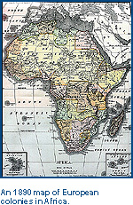 1890 map of Africa